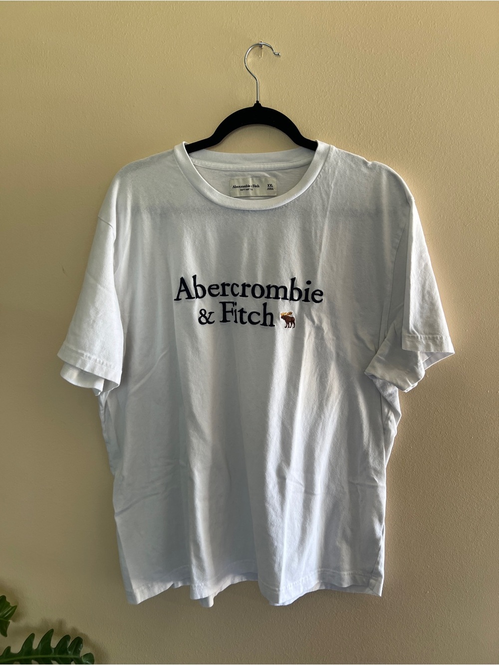 Abercrombie & Fitch White Short Sleeve Logo Tee
